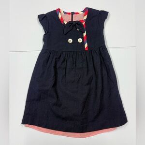 Gucci Baby Girl Navy Dress 24 Months Made in Italy